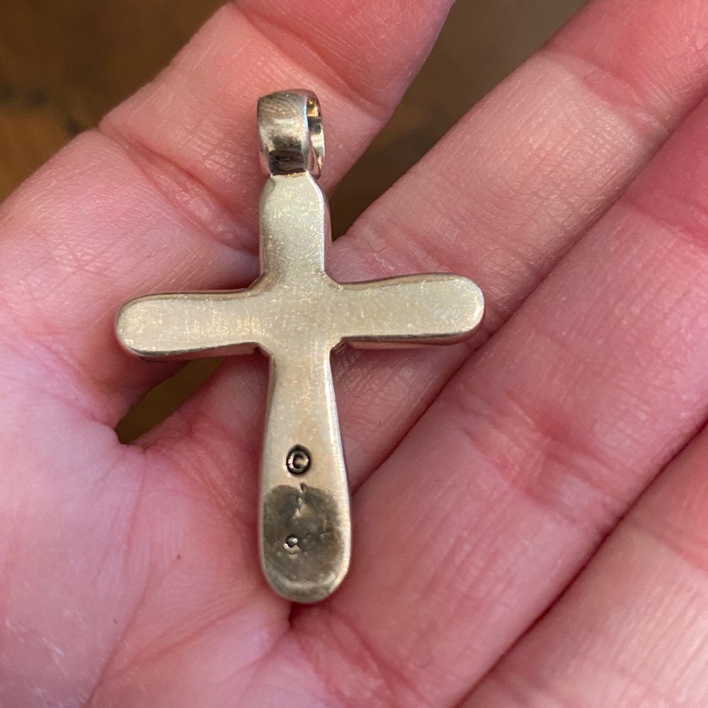 Turquoise Cross Pendant - Picture 2 of 4